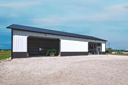 pole barn kit type machine shed