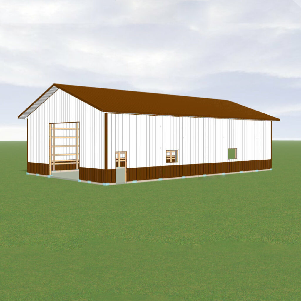 42 x 64 x 16 pole barn kit