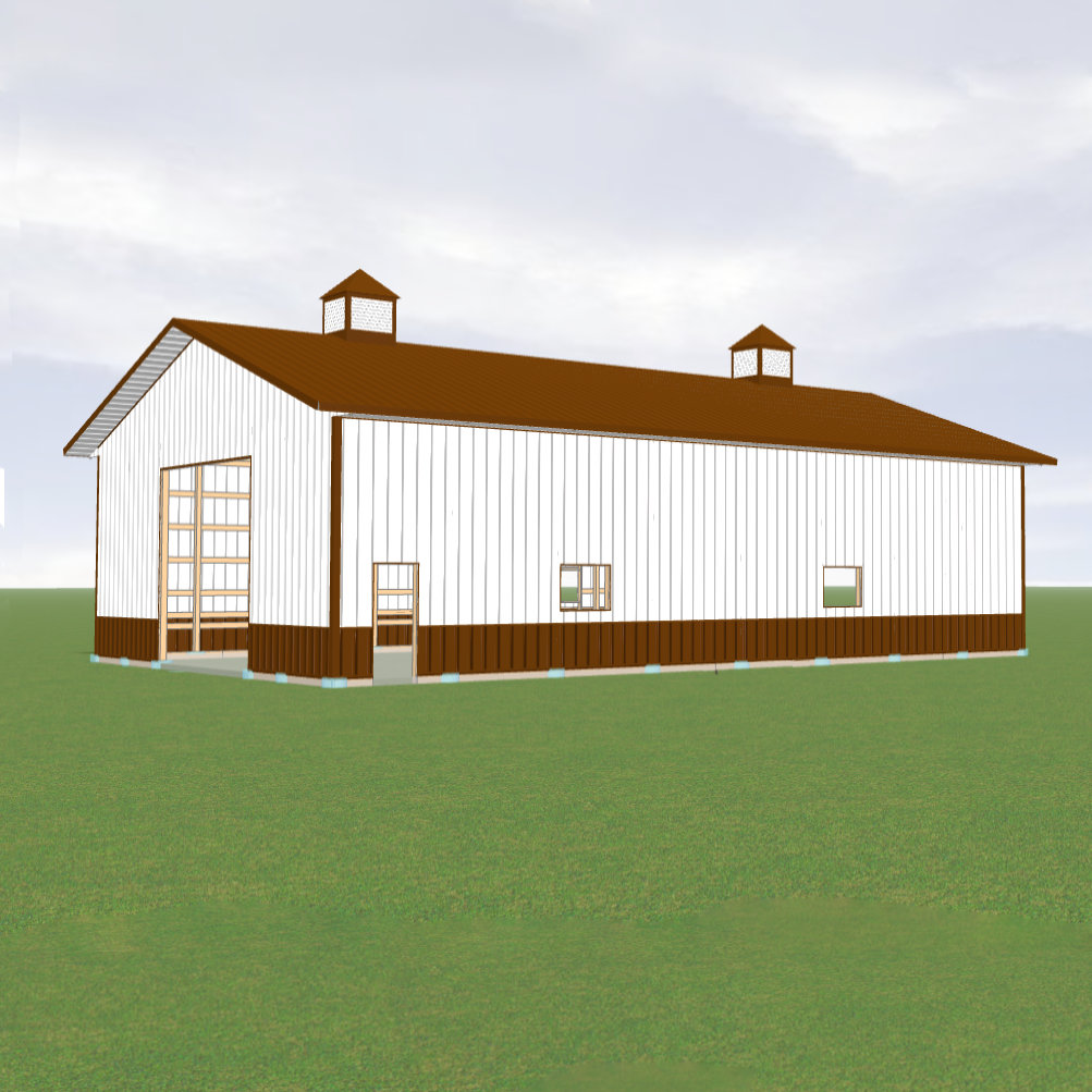 42 x 64 x 16 pole barn kit