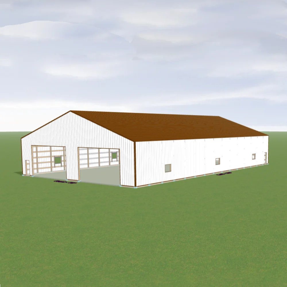 70 x 120 x 16 pole barn kit