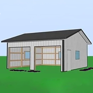 24 x 24 x 10 pole barn kit