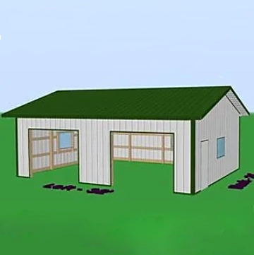 24 x 32 x 10 pole barn kit