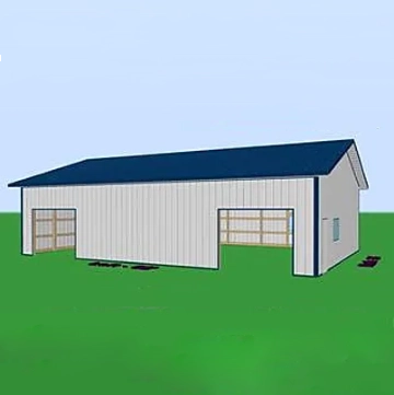 36 x 56 x 12 pole barn kit custom pole barn kit