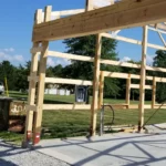 overhead door bracket installed