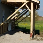porch bracket installed